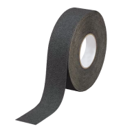 Industrial Anti-Slip Safety Tape Black – Heavy Duty PVC Quartz Sand, High Traction for Stairs, Floors, Ramps, Indoor & Outdoor Use